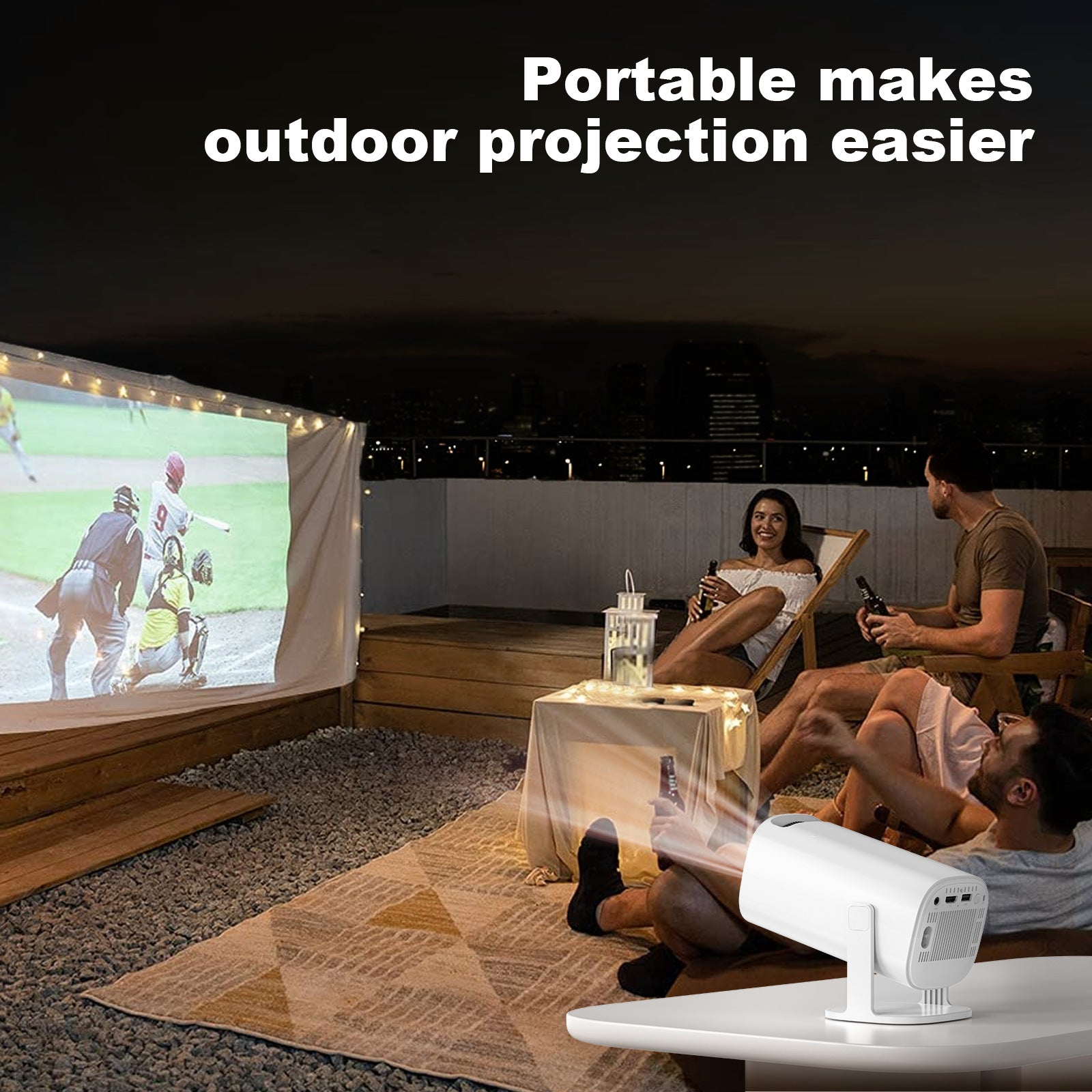 4K Mini Projector – Home Theater Experience